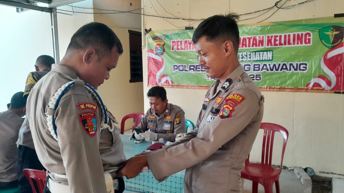 Dokkes Polres Tulang Bawang Gelar Yankesling di Mapolsek Banjar Agung, Ini Tujuannya