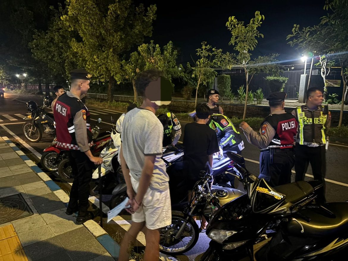 Polres Pasuruan Kota Amankan 8 Unit Motor Tidak Sesuai Spektek, Diduga Balap Liar