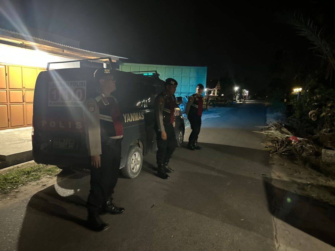 Samapta Polres Tulang Bawang Optimalkan Patroli Malam di Wilayah Pasar Unit 2, Berikut Sasaran dan Tujuannya