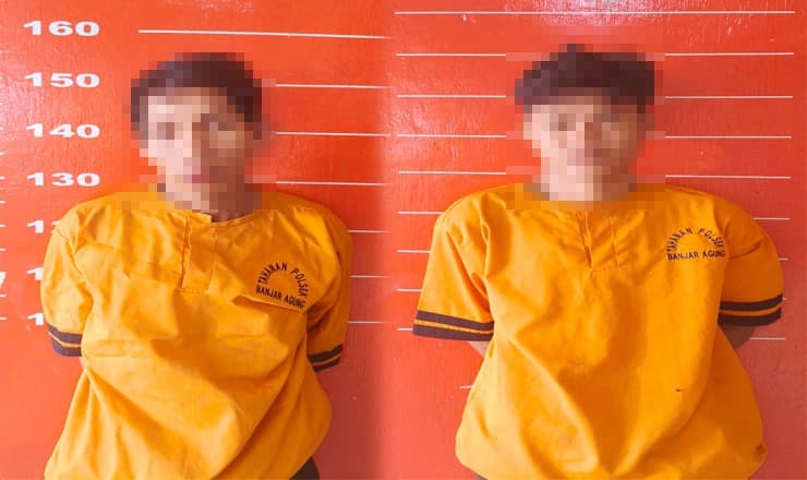 Dalam Waktu 3 Jam, Dua Pelaku Curat Dinamo Listrik Ditangkap Polsek Banjar Agung
