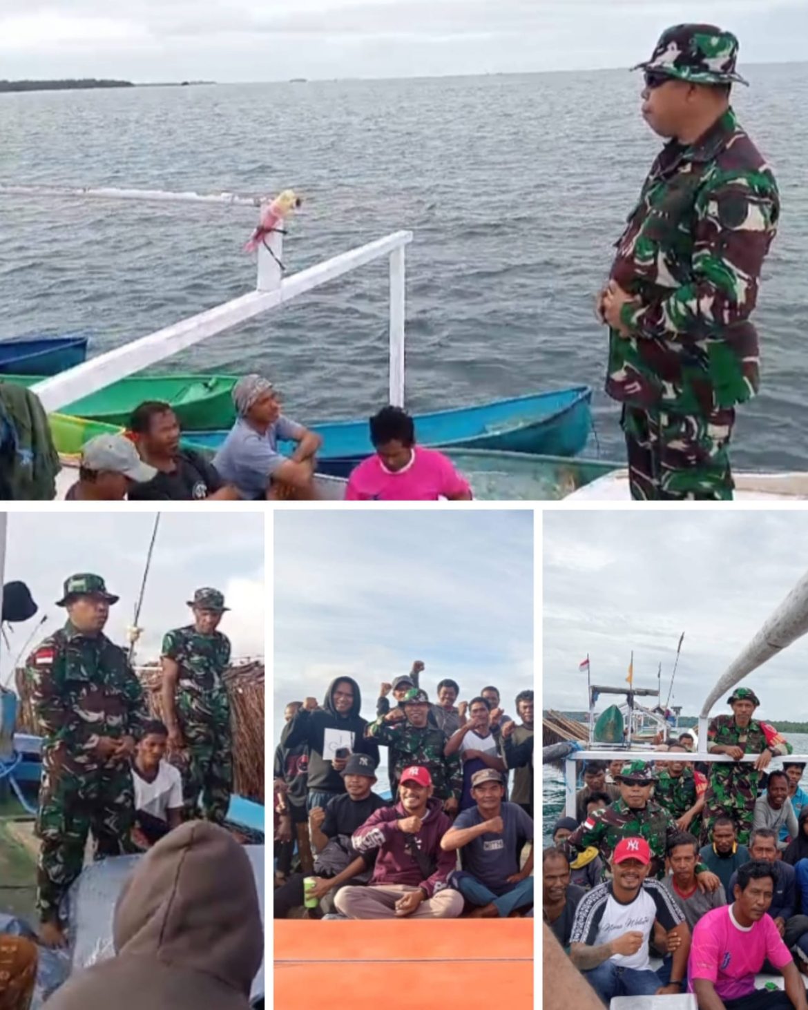 Silahturahmi Dandramil 150702/ Saumlaki, Sekaligus Pelaksanaan Pomputer Pengamanan Paranelayan Andon Di Pulau Seira.