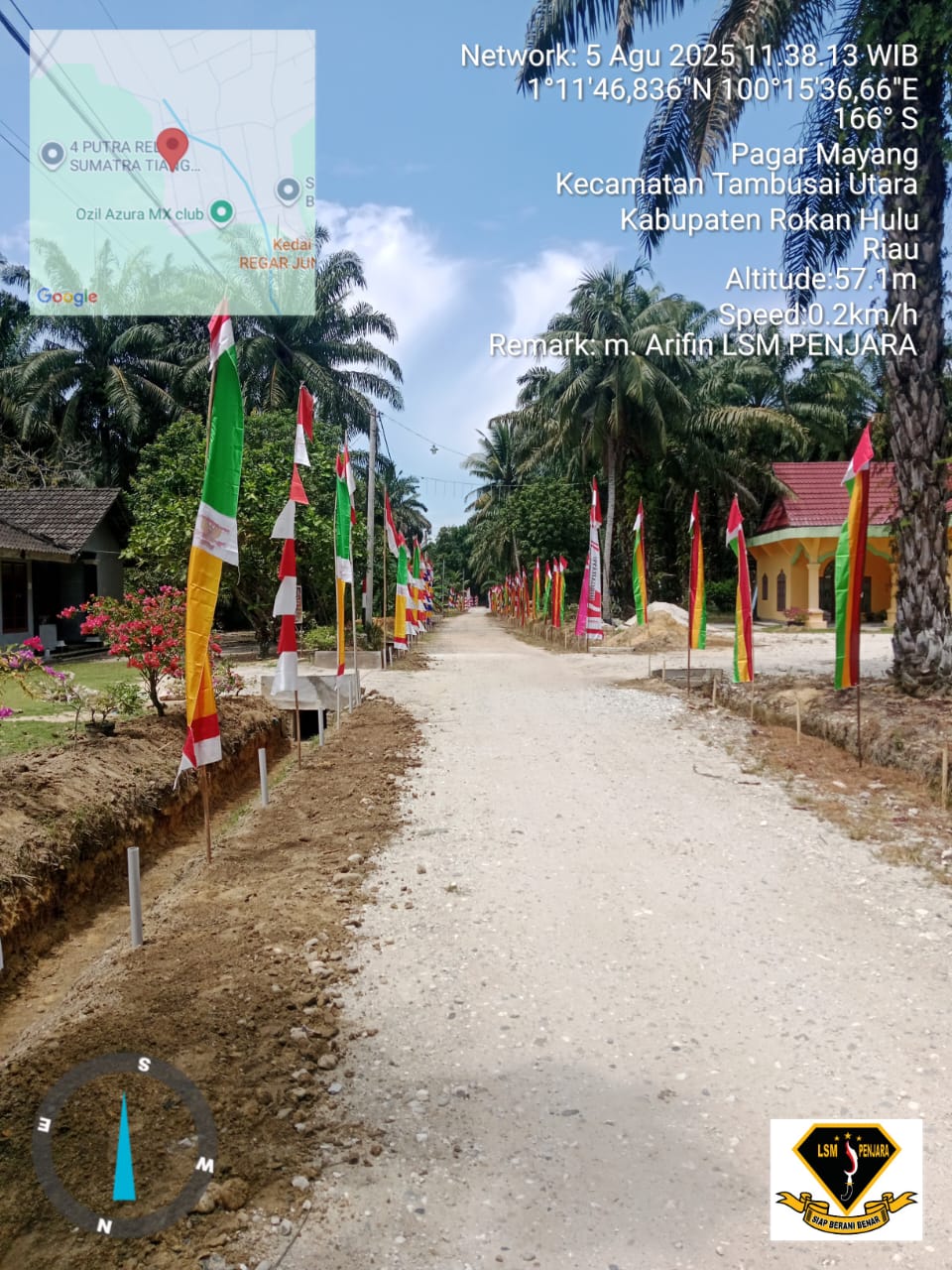 *Warga RT 02 Desa Bangun Jaya Serentak Bergotong Royong Menyambut 17 Agustus*