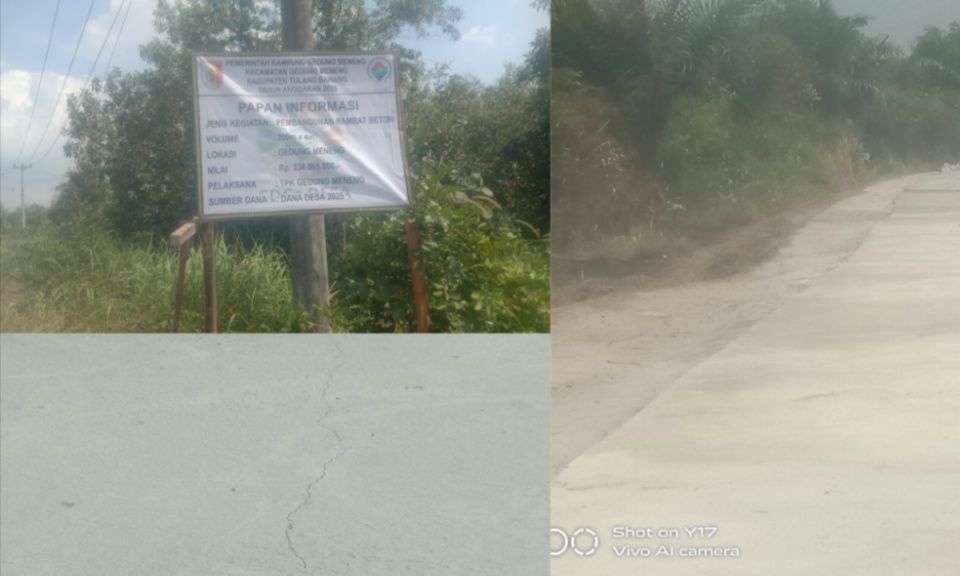 Ia sampaikan dengan harapan kedepannya pemerintah kampung tidak semena-mena dalam membelanjakan dana desa.