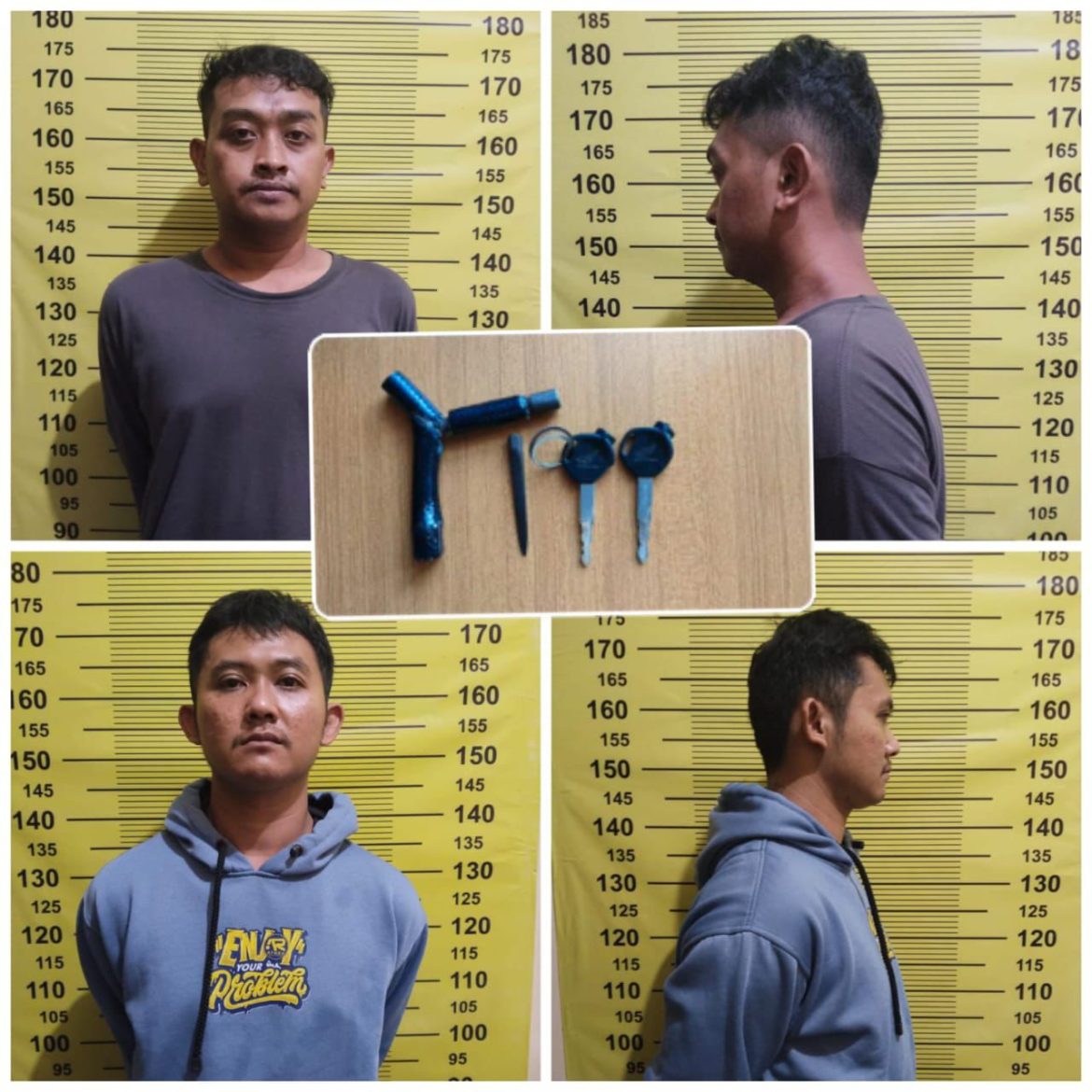 Dua Pelaku Spesialis Curanmor Tak Berkutik Ditangan Reskrim Polsek Sukomanunggal