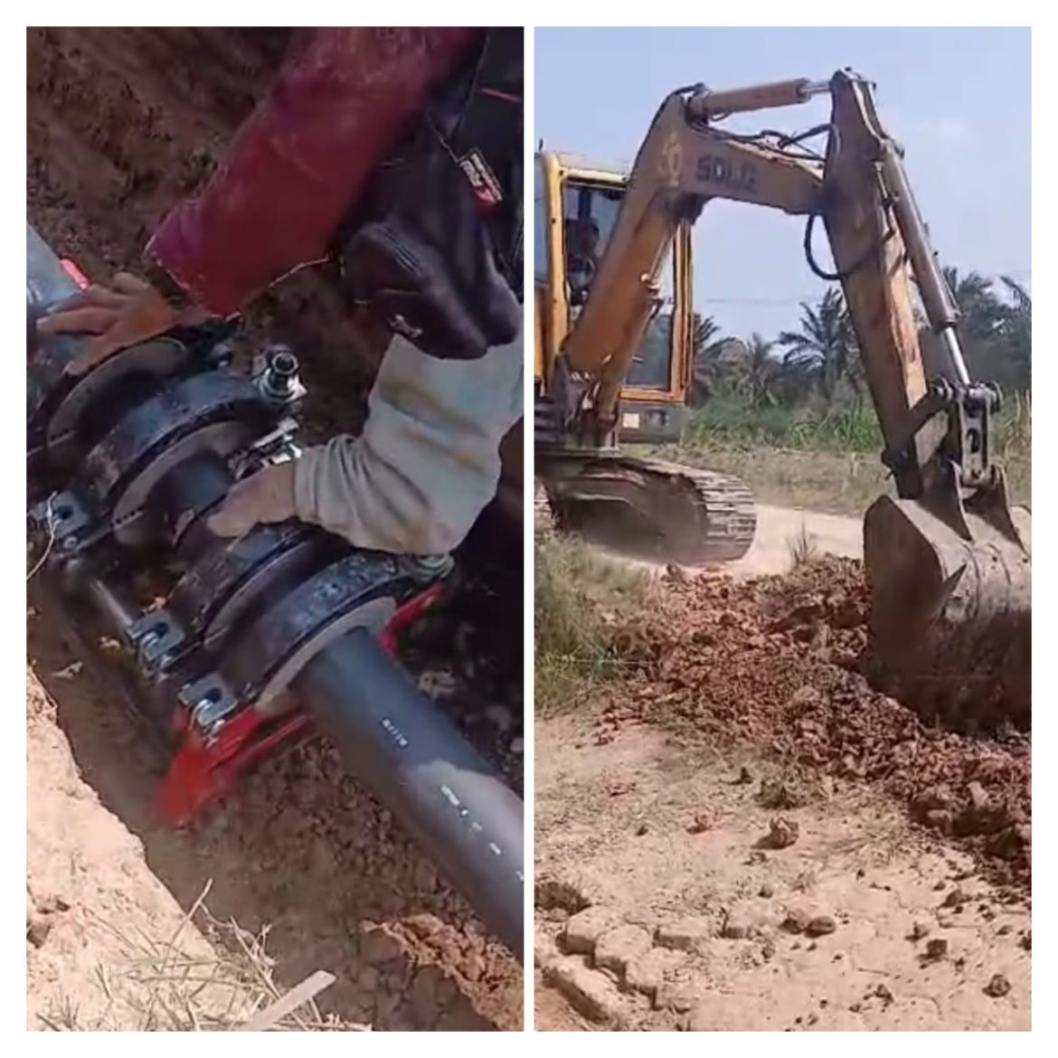 Proyek Spam Abaikan Keluhan Masyarakat Terkait pekerjaan proyek Merusak Jalan warga