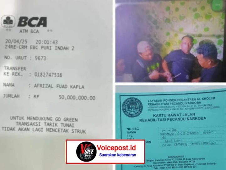 Tangkap Lepas Narkoba Peras 100 juta  Kepada Keluarga Tersangka. Diduga  Polresta Sidoarjo Sekongkol Dengan Oknum Pengacara