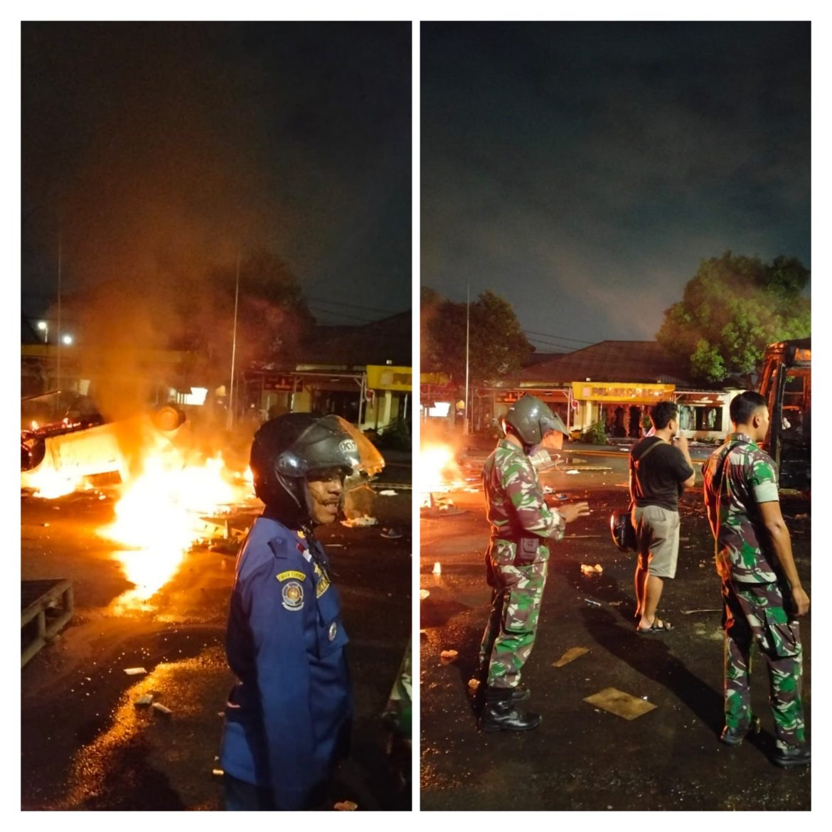 Jakarta Timur – 30 Agustus 2025: Situasi mencekam terlihat di Jakarta Timur