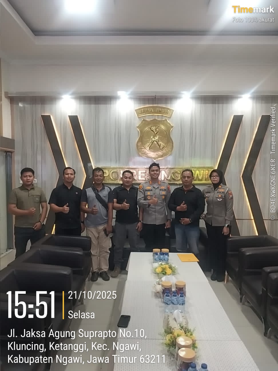 Jalin Sinergi Lawan Hoax, Redaksi Media Kunjungi Polres Ngawi.