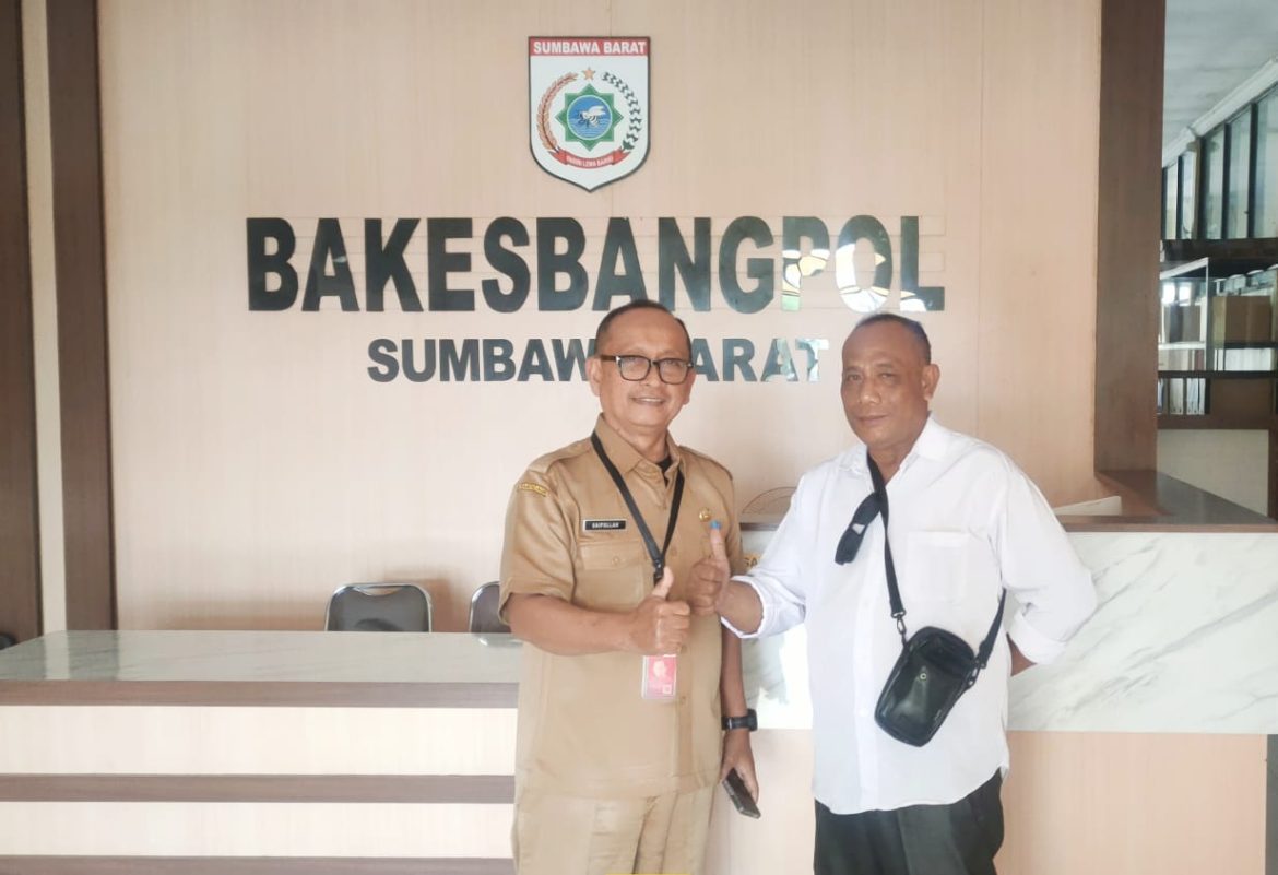 Silaturahmi Media Voice Post, Kepala Kesbangpol KSB Tekankan Jaga Kondusi Wilayah Bebas Konflik