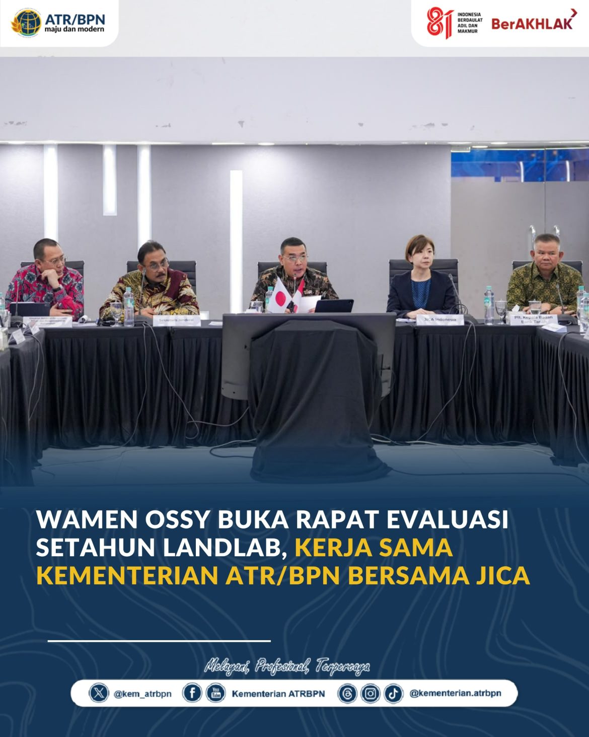 Wamen ATR/BPN Buka Evaluasi Setahun LANDLAB, Dorong Kebijakan Pertanahan Berdampak