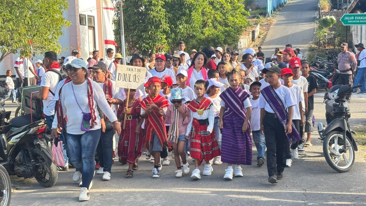 Jamin Keamanan Karnaval HUT GPM ke-91, Polsek Tanimbar Utara Terjunkan Personel di Rute Utama