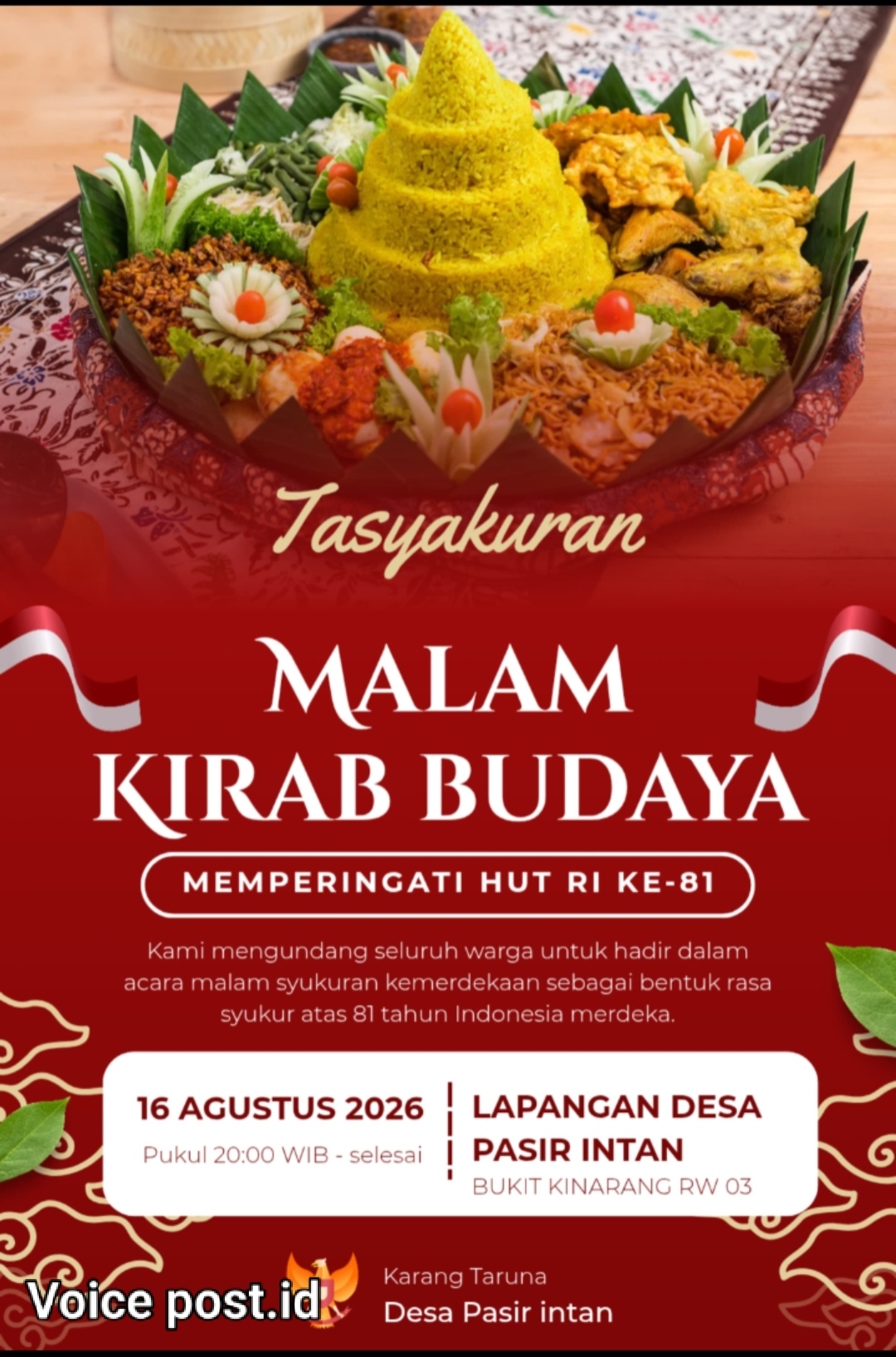 *Semarak Budaya dan Rasa Syukur: Desa Pasir Intan Gelar Kirab Malam Peringati HUT RI ke-81*