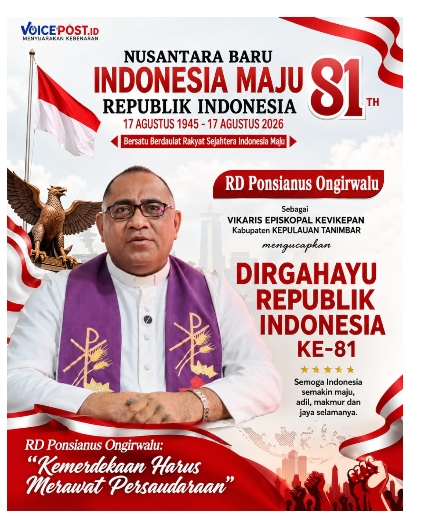 RD Ponsianus Ongirwalu Serukan Persaudaraan di HUT RI ke-81