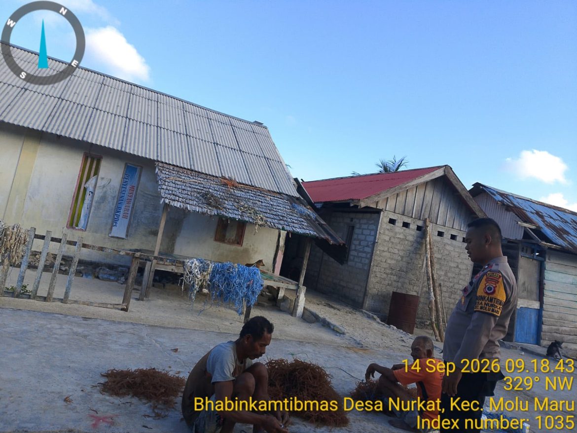 Pererat Kemitraan dan Ekonomi Warga, Bhabinkamtibmas Desa Nurkat Berikan Motivasi kepada Petani