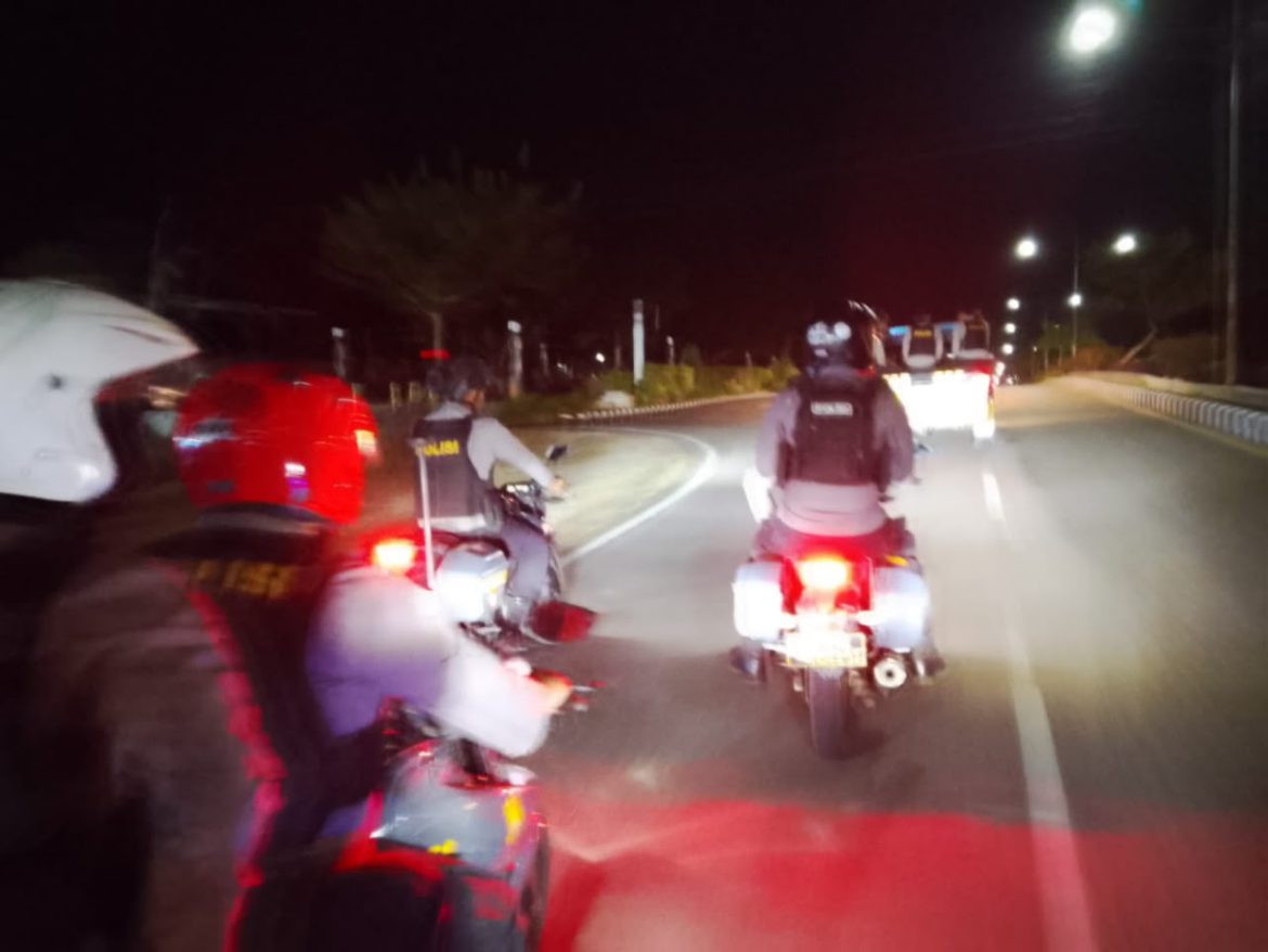 Antisipasi Gangguan Kamtibmas, Sat Samapta Polres Kepulauan Tanimbar Intensifkan Patroli Malam
