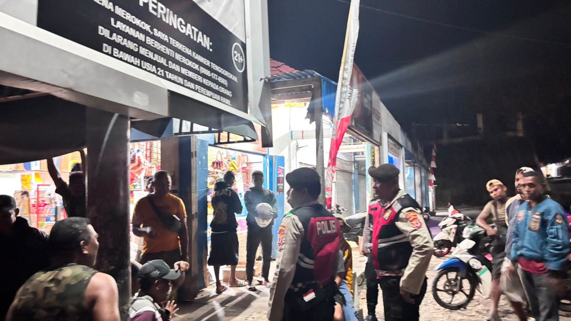 Antisipasi Gangguan Kamtibmas, Sat Samapta Polres Tanimbar Intensifkan Patroli Dialogis Malam Hari