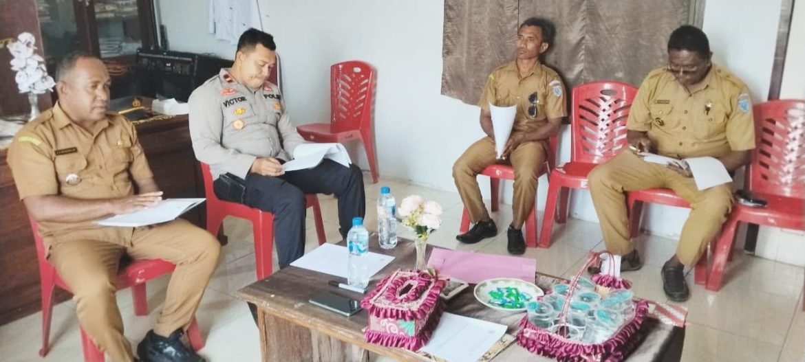 Cegah Konflik Musim Buka Lahan, Kapolsek Nirunmas Hadiri Rapat Koordinasi Forkopimcam Bersama Pemdes