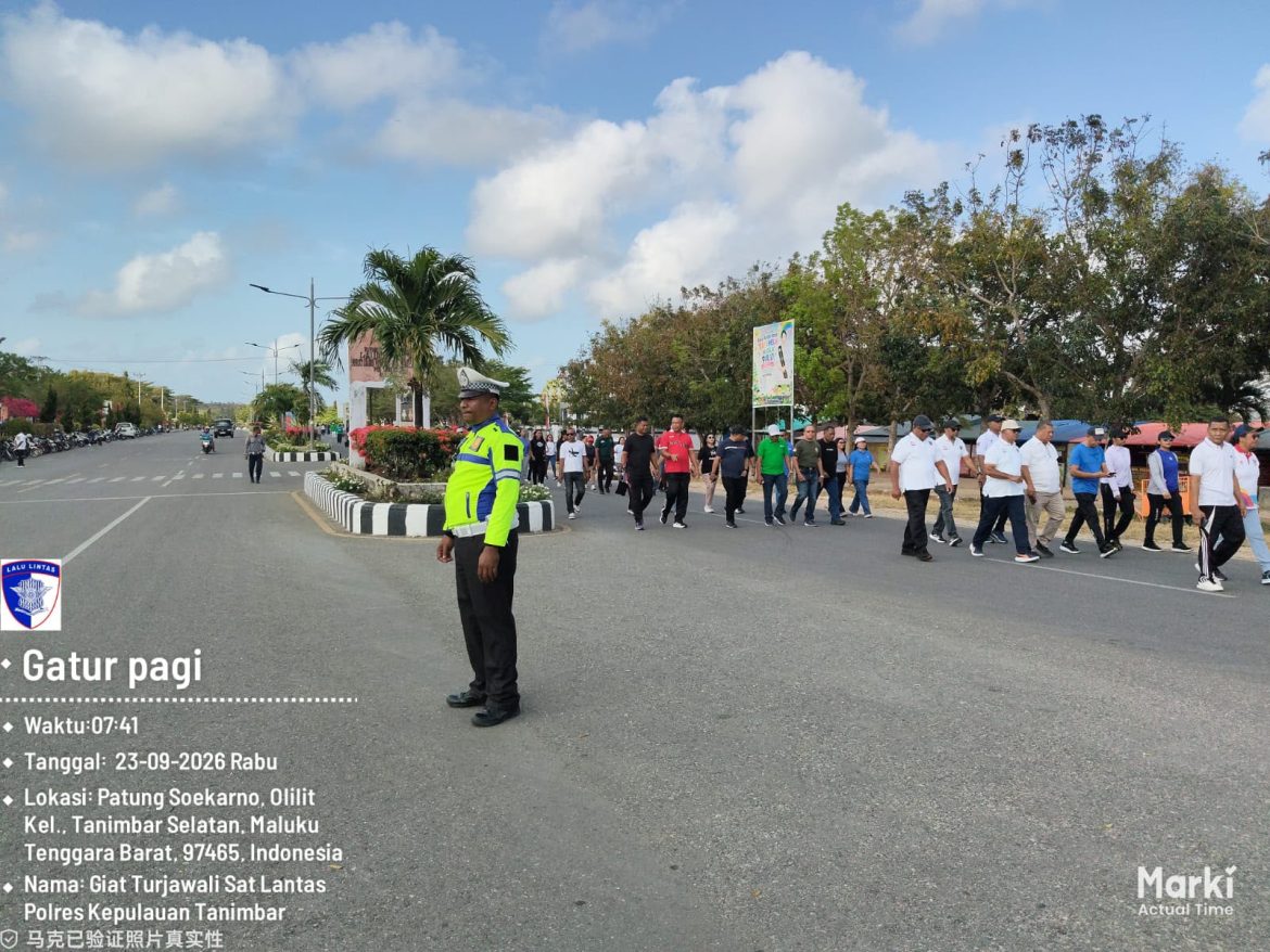 Menyambut Pagi di Saumlaki: Dedikasi Sat Lantas Polres Kepulauan Tanimbar Berikan Kenyamanan Pengguna Jalan