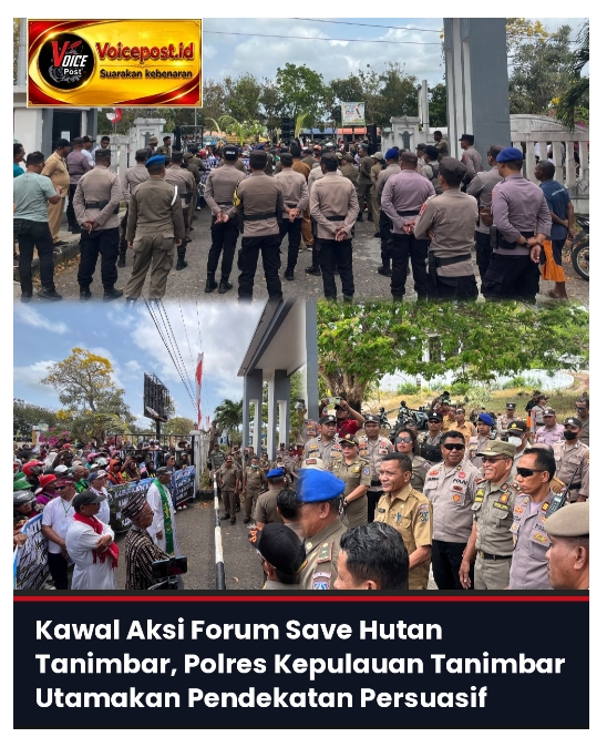 Polres Kepulauan Tanimbar Kawal Humanis Aksi Forum Save Hutan
