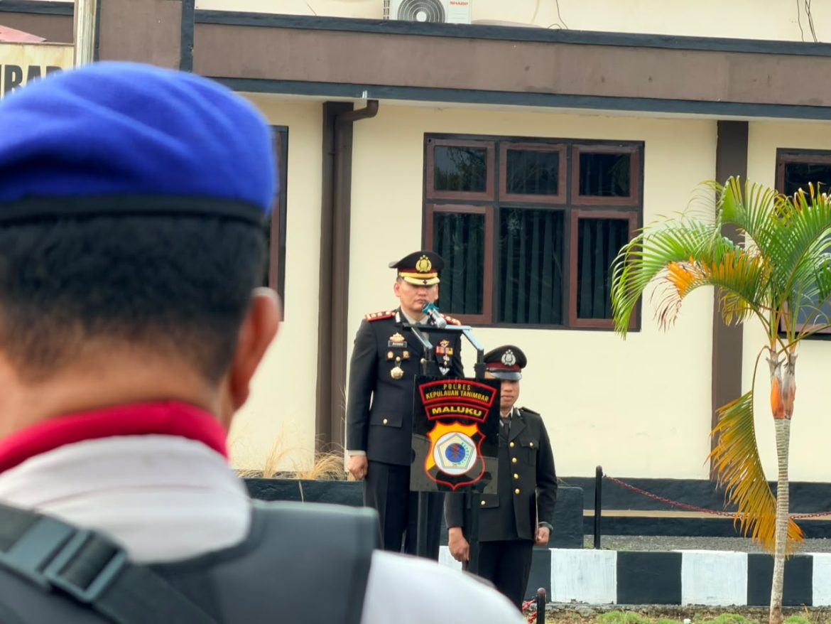 Peringati Hari Kesaktian Pancasila, Personel Polres Kepulauan Tanimbar Gelar Upacara Khidmat