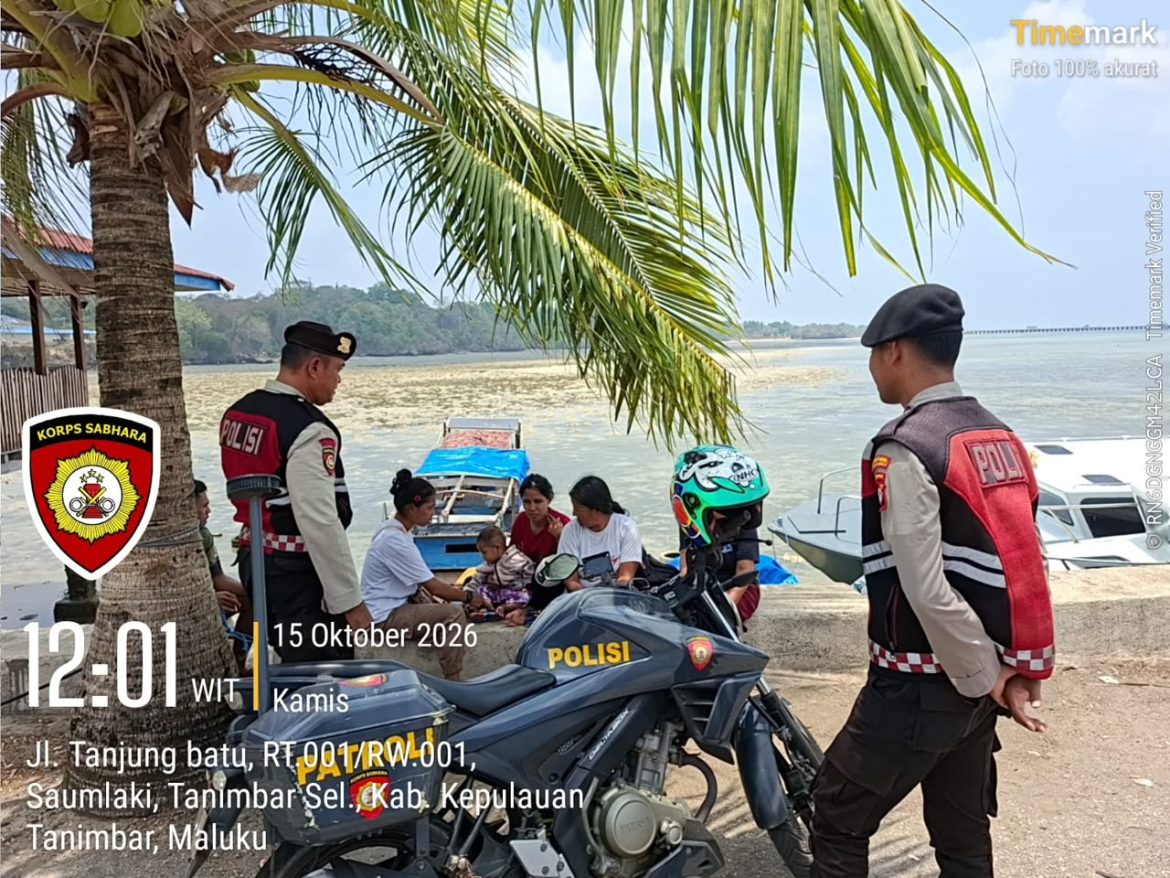 Jaga Stabilitas Kamtibmas, Sat Samapta Polres Kepulauan Tanimbar Optimalkan Patroli Dialogis Siang Hari