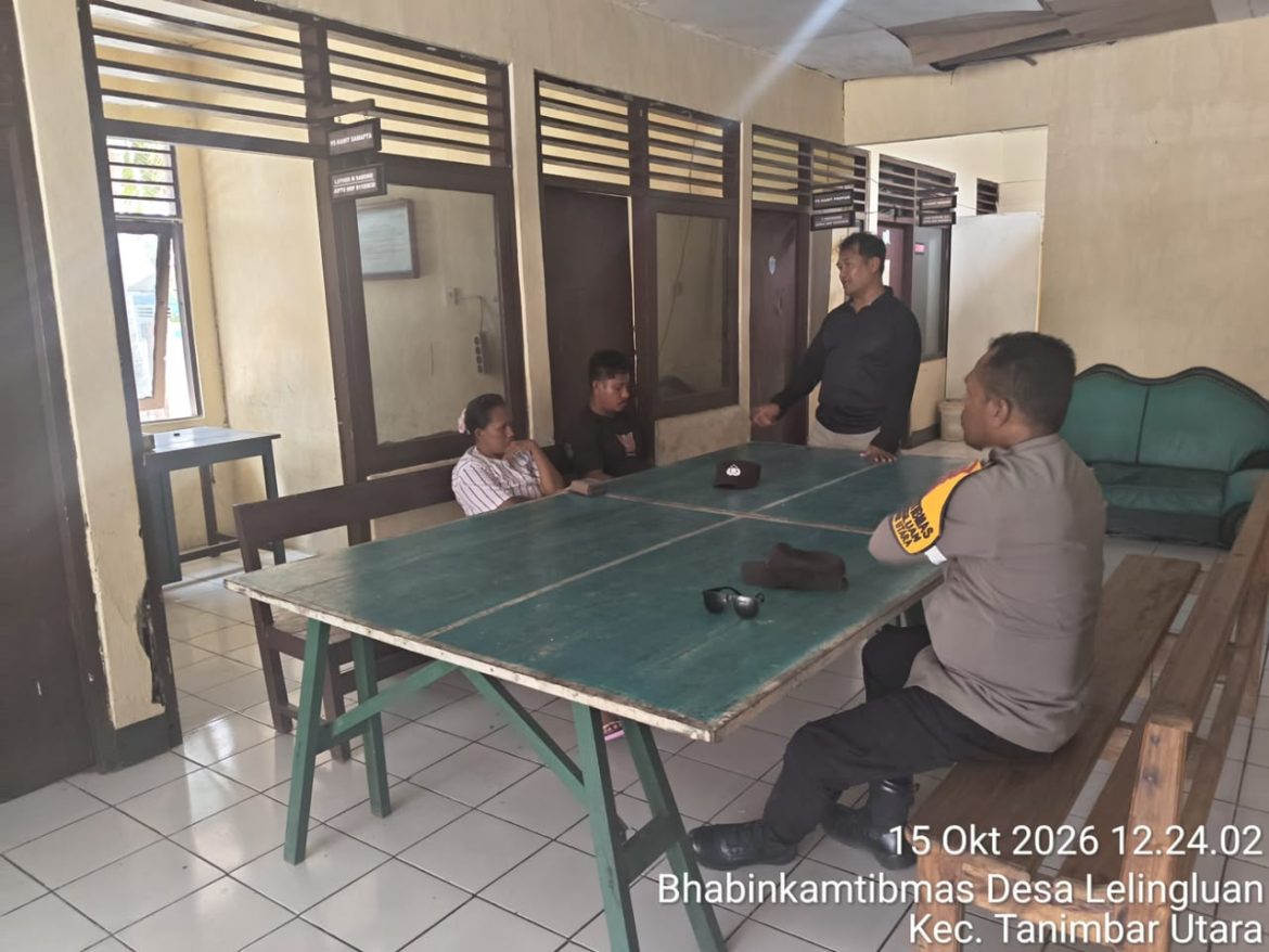 Lewat Restorative Justice, Polsek Tanimbar Utara Berhasil Damaikan Sengketa Lahan Antarwarga Desa Lelingluan