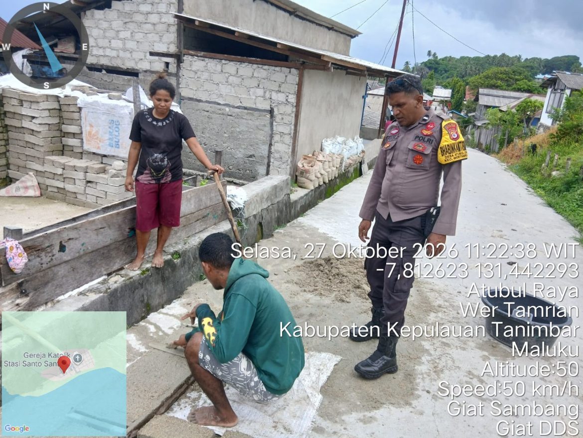 Jaga Kamtibmas dan Cegah Karhutla, Bhabinkamtibmas Atubul Dol Gelar Sambang Dialogis dengan Warga