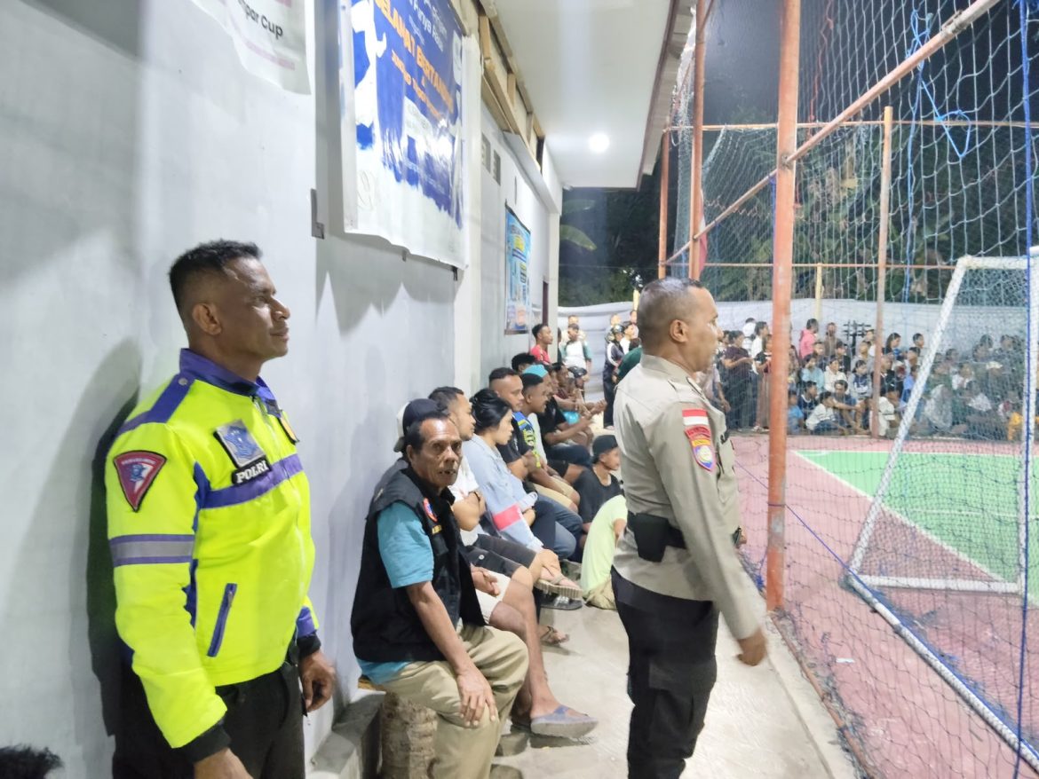 Jaga Kondusifitas, Polres Kepulauan Tanimbar Amankan Grand Final Turnamen Futsal Kusambi Tanempar Cup 2026