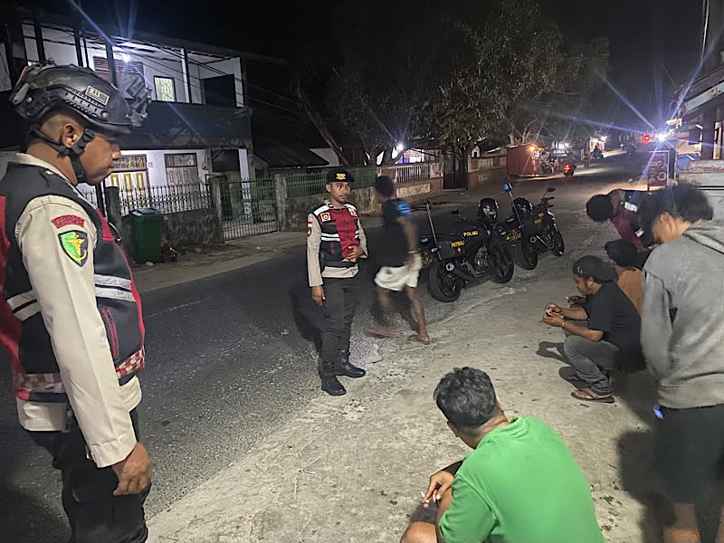 Tingkatkan Patroli Malam, Sat Samapta Polres Tanimbar Hadirkan Rasa Aman dan Tekan Akses Balap Liar